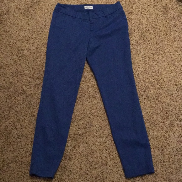 Old Navy Patterned Blue Chinos - Picture 1 of 3
